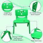 Sunbaby Magic Bear Face Chair Strong & Durable Plastic Best for School Study, Portable Activity Chair for Children,Kids,Baby (Weight Handles Upto 100 Kg Each)-Set of 2 Blue/Green - Image 3