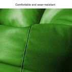 KAM'S LIEU Brand- Classic 4XL Bean Bag Chair Ultra Soft Made with Leatherette Fabric Bean Bag with Footrest and Cushion for Adults, Kids & Teens (Beans Included) (Green) - Image 4