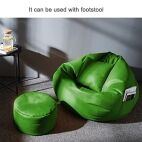 KAM'S LIEU Brand- Classic 4XL Bean Bag Chair Ultra Soft Made with Leatherette Fabric Bean Bag with Footrest and Cushion for Adults, Kids & Teens (Beans Included) (Green) - Image 6