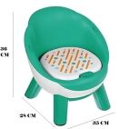 Jecrina Kids Chair, Non-Slip Plastic Thickened Colorful Stool Household Kindergarten Furniture for Kids Small Footstool,Toddler's Activity Chairs with wistle - Image 4