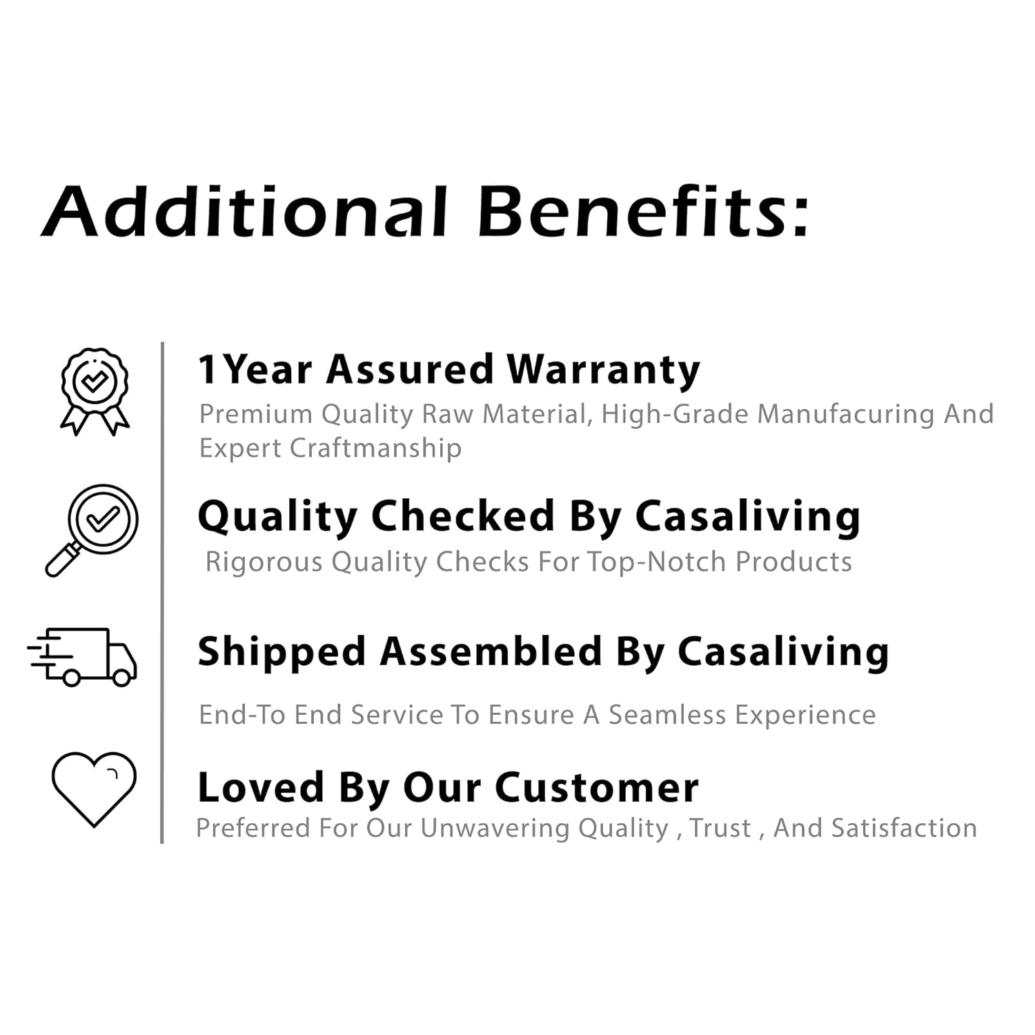 Gagnon LHS 4 Seater L Shape Corner Sofa Cum Bed for Living Room (Blue Fabric) Premium Fabric Sofa - Image 5