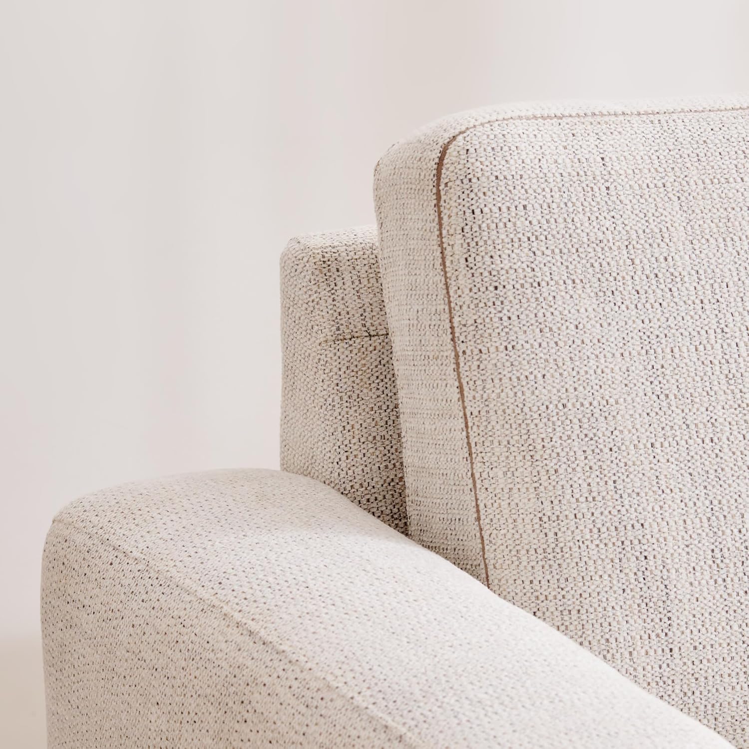 Home Centre 6 Seater Quebec Fabric Sofa Set| Fabric Sofa Set| (Beige) |Two Year Warranty - Image 7