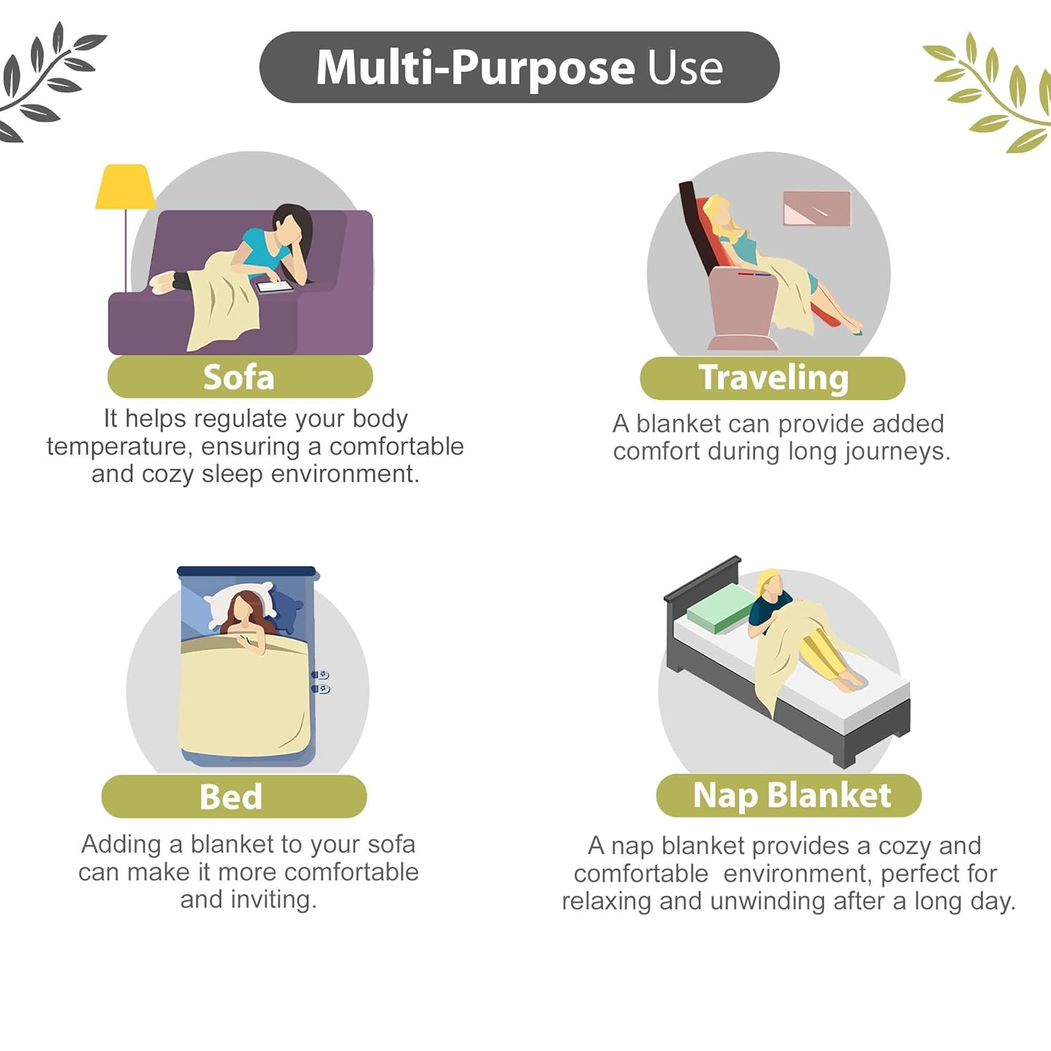 Divine Casa 120 GSM Polyester Reversible Lightweight Single Bed Blanket | Winter Dohar Sofa Throw, Soft & Cozy (Grey, 140 x 210 cm) - Image 9